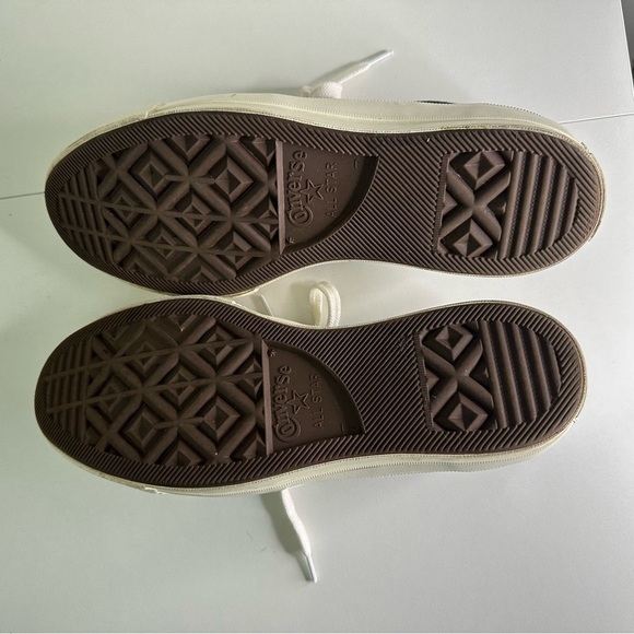 Comme Des Garcons PLAY x Converse Polka Dot Low-Top Sneakers Black SZ M7 W9 - Picture 9 of 11